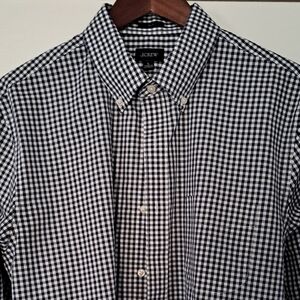 J. Crew Men's Gingham Button-Down Shirt